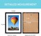 Picture Frame Set of 4, Black Photo Frame with Mat Display Pictures 6x8 or 8.5x11, PVC Glass, for Wall Home Office Decor